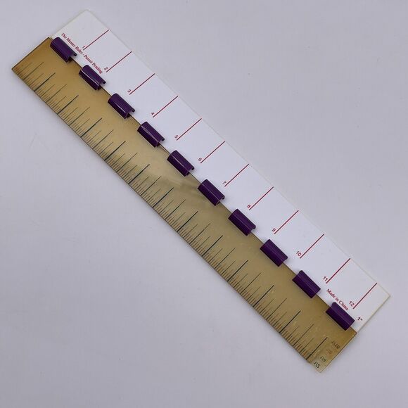 The Master Ruler 5 Layers 1 1/2 1/4 1/8 1/16 inch Math Fractions Home School - Picture 7 of 12